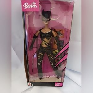 NWOT Barbie Catwoman with leather whip.